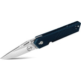 TB Outdoor Unboxer EDC Marine Blue Pa6 Folding Nitrox Steel Pocket Knife 128