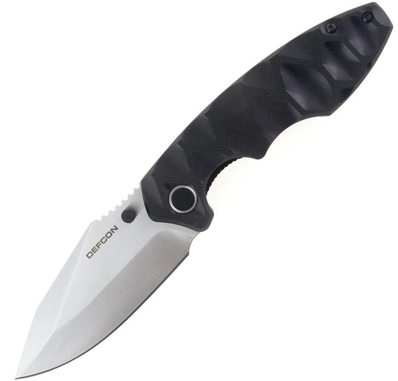 Defcon Revive Tactical Linerlock Black G10 Folding 14C28N Pocket Knife 004F1