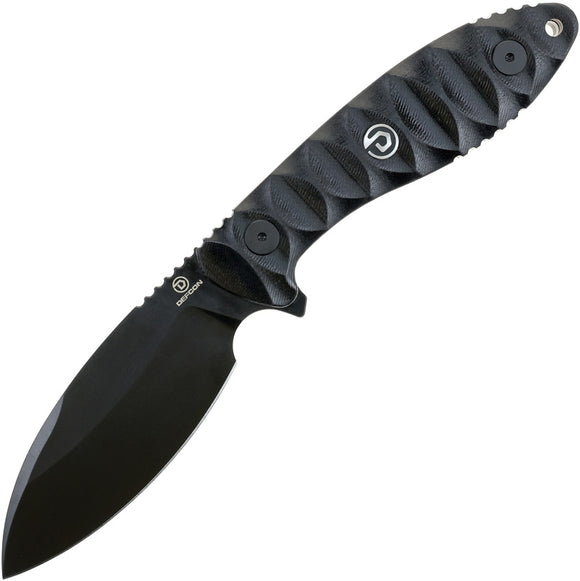 Defcon Neo Shilin Tactical Black G10 14C28N Sandvik Fixed Blade Knife 009