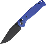Defcon Ultra Lite Axis Lock Blue G10 Folding 14C28N Drop Pt Pocket Knife 010FBL