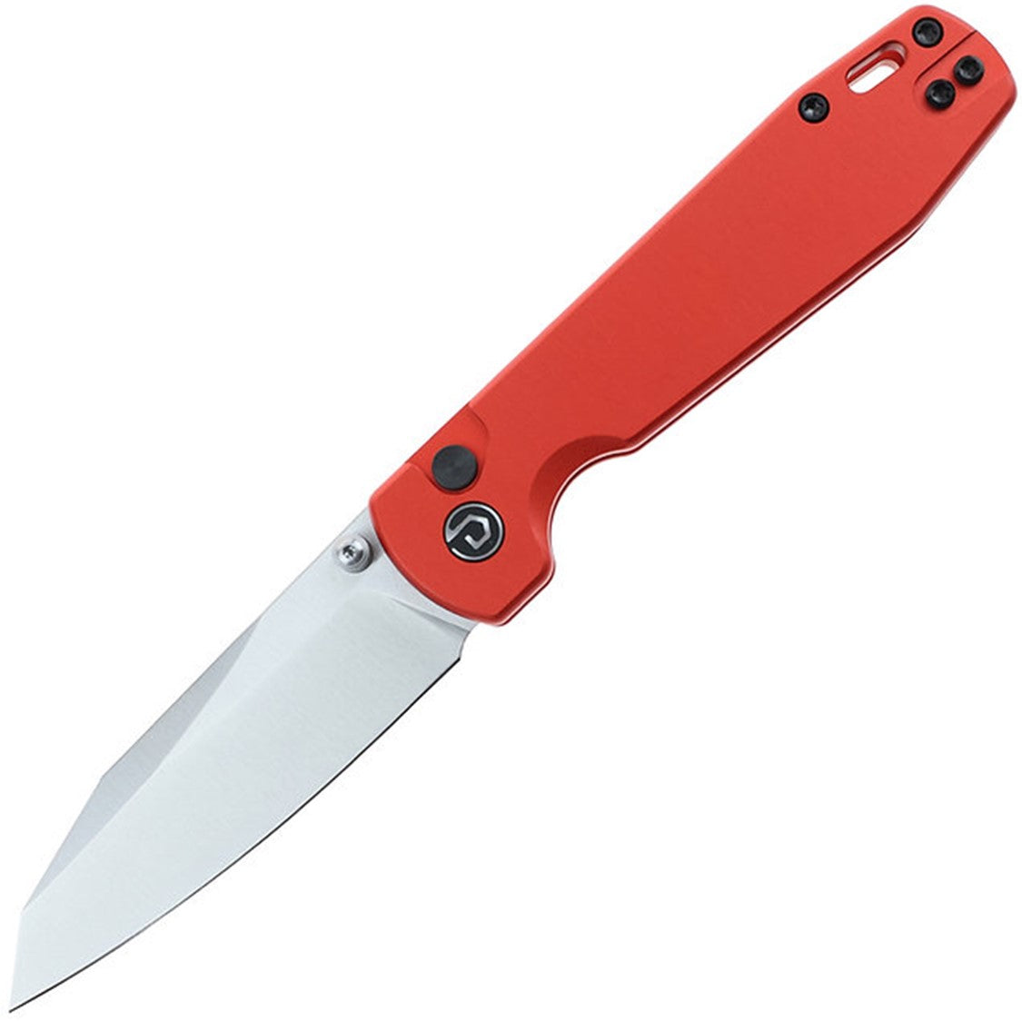Defcon Tier1 Button Lock Red Aluminum Folding Sandvik 14C28N Pocket Kn ...