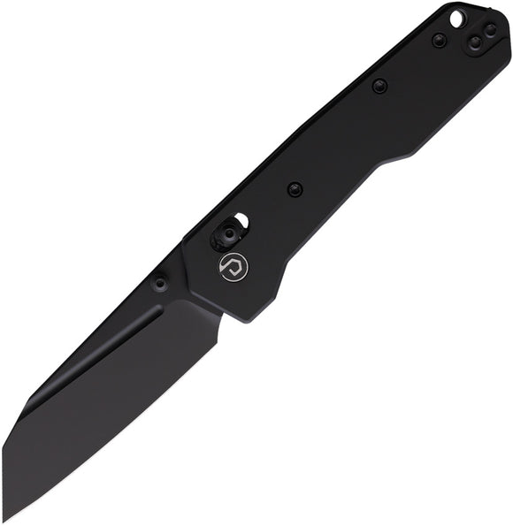 Defcon Axis Lock Black Aluminum Folding 14C28N Sandvik Pocket Knife 021BK