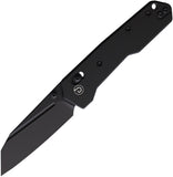 Defcon Axis Lock Black Aluminum Folding 14C28N Sandvik Pocket Knife 021BK