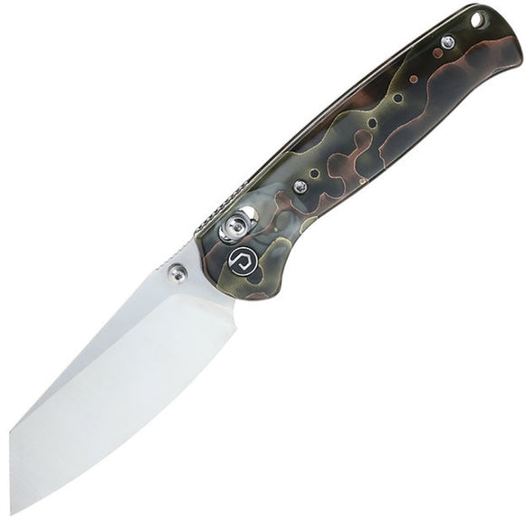 Defcon Artifact Axis Lock Black & Copper Resin Folding 14C28N Pocket Knife 024BKCP