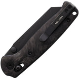Defcon Artifact Axis Lock Black Carbon Fiber Folding 14C28N Pocket Knife 024CFBK