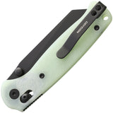 Defcon Artifact Axis Lock Glow In The Dark G10 Folding Black 14C28N Pocket Knife 012FL1