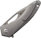 Defcon Gray Titanium Framelock M390 Folding Knife 401