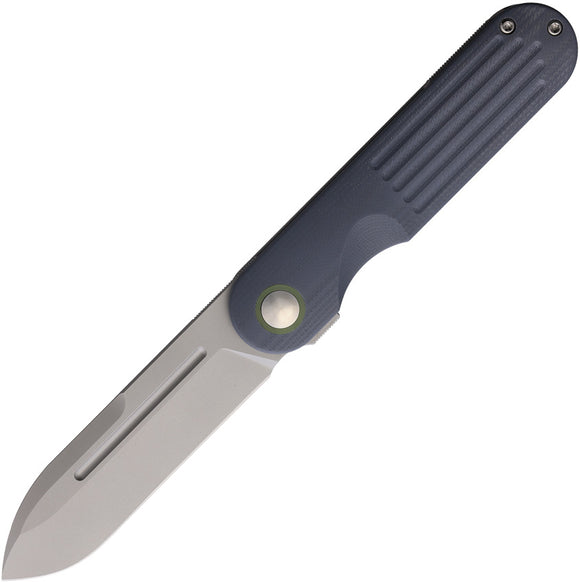 Terrain 365 Narwhal Framelock Blue-Gray G10 & Titanium Folding Terravantium Pocket Knife 101402