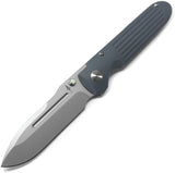 Terrain 365 Invictus AT Framelock Gray G10 & Titanium Folding Terravantium Knife 10504