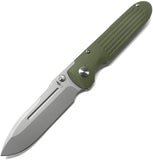 Terrain 365 Invictus AT Framelock Green G10 & Titanium Folding Terravantium Knife 10505