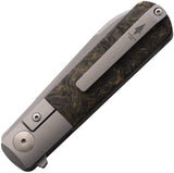 Terrain 365 Otter Flip ATB Framelock CF Folding Cobalt Pocket Knife 10716