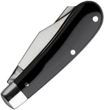 Taylor's Eye Witness Twin Blade Slip Joint Black Resin Folding Stainless Pocket Knife 2077