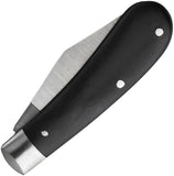 Taylor's Eye Witness Farmer's Slip Joint Black Resin Folding Stainless Pocket Knife W260