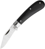 Taylor's Eye Witness Farmer's Slip Joint Black Resin Folding Stainless Pocket Knife W260