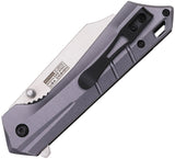 Tac Force Linerlock A/O Gray Aluminum Folding 3Cr13 Steel Pocket Knife 1047GY