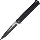 Tac Force Linerlock A/O Black Folding Stainless Steel Pocket Knife 2002BK