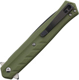 Tac Force Linerlock A/O Green Folding Stainless Steel Pocket Knife 2002GN
