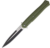 Tac Force Linerlock A/O Green Folding Stainless Steel Pocket Knife 2002GN