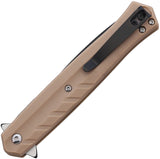 Tac Force Linerlock A/O Tan Folding Stainless Steel Pocket Knife 2002TN