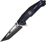 Tac Force Linerlock A/O Black & Blue Folding 3Cr13 Steel Pocket Knife 2007BL