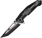 Tac Force Linerlock A/O Black & Gray Folding 3Cr13 Steel Pocket Knife 2007GY