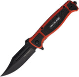 Tac Force Linerlock A/O Black & Red Folding 3Cr13 Steel Pocket Knife 2008RD