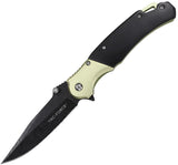 Tac Force Linerlock A/O Green Aluminum Folding 3Cr13MoV Pocket Knife 2009GN