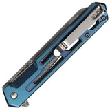Tac Force Linerlock A/O Blue Aluminum Folding 3Cr13MoV Pocket Knife 2010BL