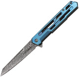 Tac Force Linerlock A/O Blue Aluminum Folding 3Cr13MoV Pocket Knife 2010BL