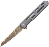 Tac Force Linerlock A/O Gray Aluminum Folding 3Cr13MoV Pocket Knife 2010GY