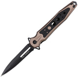 Tac Force Linerlock A/O Bronze Aluminum Folding 3Cr13MoV Pocket Knife 2011BZ