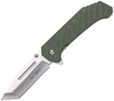 Tac Force Linerlock A/O Green Folding 3Cr13MoV Steel Pocket Knife 2012GN