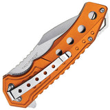 Tac Force Linerlock A/O Orange Aluminum Folding 3Cr13MoV Pocket Knife 2017OR