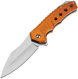Tac Force Linerlock A/O Orange Aluminum Folding 3Cr13MoV Pocket Knife 2017OR