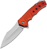 Tac Force Linerlock A/O Red Aluminum Folding 3Cr13MoV Steel Pocket Knife 2017RD