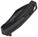 Tac Force Linerlock A/O Black Aluminum Folding 3Cr13MoV Pocket Knife 2018BK