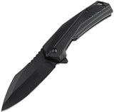 Tac Force Linerlock A/O Black Aluminum Folding 3Cr13MoV Pocket Knife 2018BK