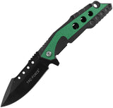Tac Force Linerlock A/O Green Aluminum Folding 3Cr13MoV Pocket Knife 2021GN