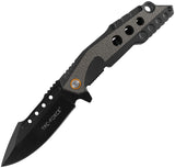 Tac Force Linerlock A/O Gray Aluminum Folding 3Cr13MoV Pocket Knife 2021GY
