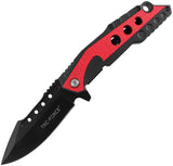 Tac Force Linerlock A/O Red Aluminum Folding 3Cr13MoV Steel Pocket Knife 2021RD
