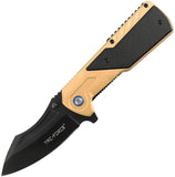 Tac Force Linerlock A/O Gold Aluminum Folding 3Cr13MoV Pocket Knife 2022GD