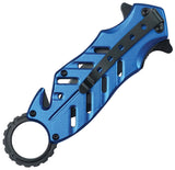 Tac Force Rescue Linerlock A/O Police Aluminum Folding Pocket Knife 2027PD