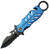 Tac Force Rescue Linerlock A/O Police Aluminum Folding Pocket Knife 2027PD