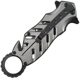 Tac Force Rescue Linerlock A/O Sheriff Aluminum Folding Pocket Knife 2027SH
