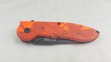 Tac Force Folding Pocket Knife Spring Assisted Red Neon Camo Hunting 463RC