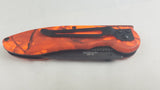 Tac Force Folding Pocket Knife Spring Assisted Red Neon Camo Hunting 463RC