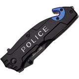 Tac Force Police Linerlock A/O Aluminum Folding Stainless Pocket Knife 525PD
