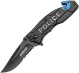 Tac Force Police Linerlock A/O Aluminum Folding Stainless Pocket Knife 525PD