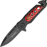 TAC FORCE SPRING ASSISTED FIRE DEPT RESCUE KNIFE FD -tf637fd