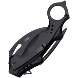 Tac Force Linerlock A/O Black Aluminum Folding Stainless Pocket Knife 705KBK